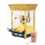 Nostalgia Navy Blue Popcorn Cart with Vintage Charm