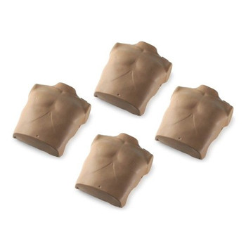 Dark Torso Skin Replacements for Prestan Adult Manikin (4-Pack)