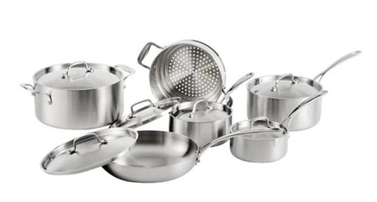 Lagostina 3-Ply Commercial Clad Cookware Set 12-pc