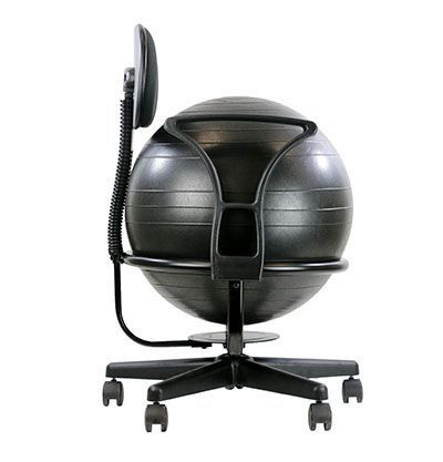 Copy of Metal Exercise Ball Chair Base with Backrest