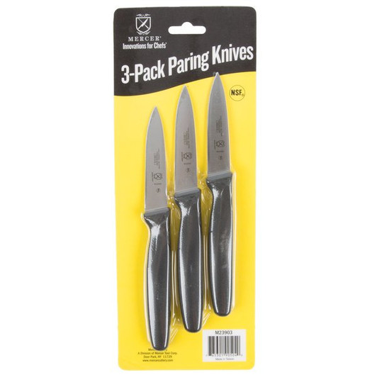Mercer Culinary M23900 Millennia 3" Paring Knife - 3/Pack