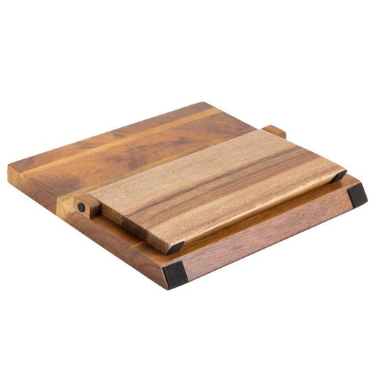 Mercer Culinary M21982GR Millennia 5-Piece Acacia Magnetic Board and Green Handle Knife Set
