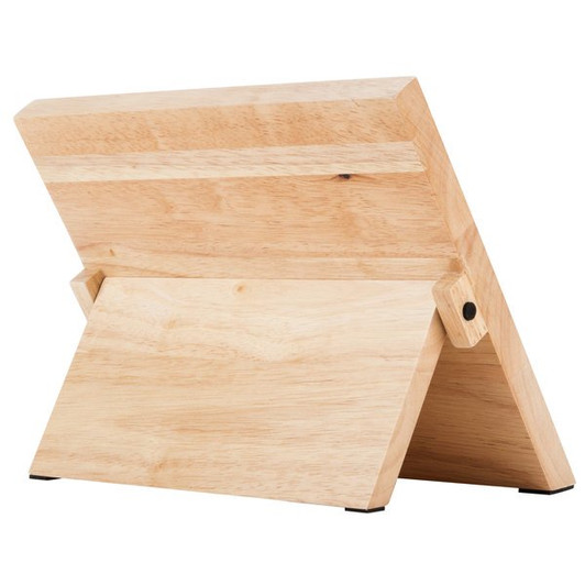 Mercer Culinary M21980BL Millennia 5-Piece Rubberwood Magnetic Board and Blue Handle Knife Set