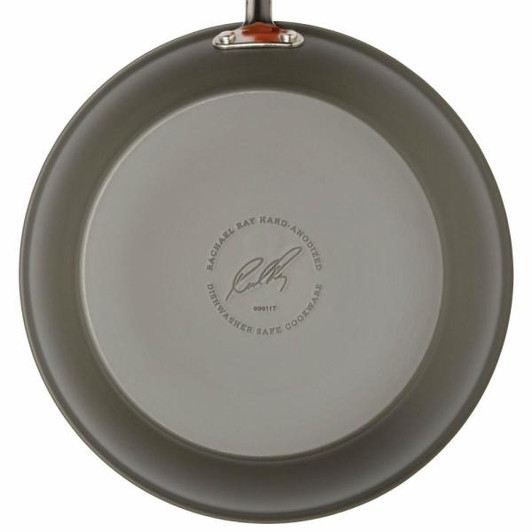 10-Piece Gray/Orange Cookware Set with Lids