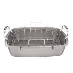 17 in. x 13 in. Nonstick Bakeware Roaster with U-Rack