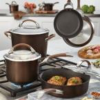 Symmetry 9-Piece Chocolate Hard Anodized Nonstick Cookware Set plus Bonus Bakeware