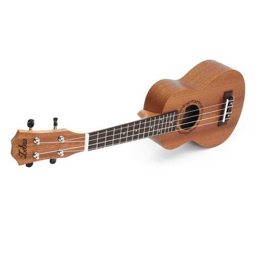 Zebra 21 Inch Mahogany Ukulele Uke 15 Frets Soprano Hawaiian Guitar Musical Instrument C122-1126706
