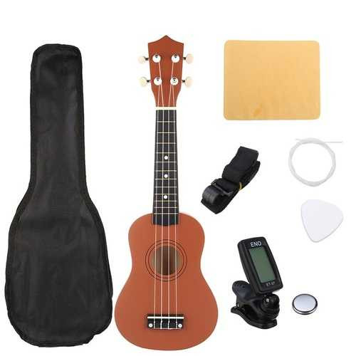 21 Inch Brown Soprano Basswood Ukulele Uke Hawaii Guitar Musical Instrument C122-1232996