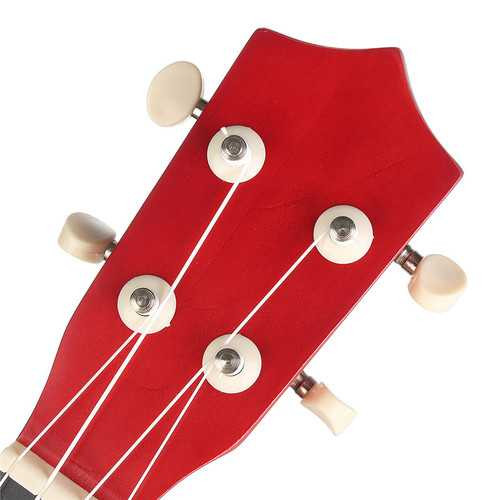 21 Inch Burlywood Soprano Ukulele Uke Hawaiian Guitar 12 Fret With Tuner Strap Carrying Bag C122-1228362