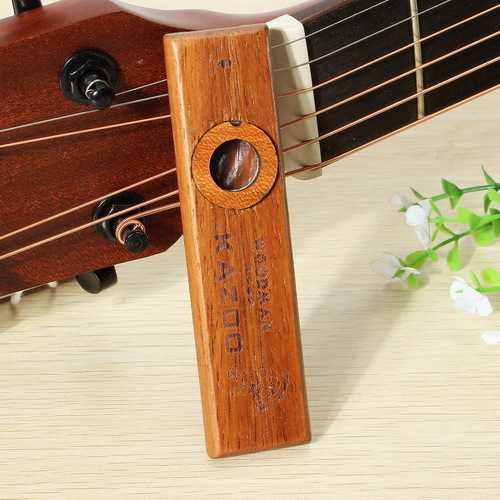 Wooden Kazoo with Metal Box for Music Player Kids Toy Gift C122-1135005