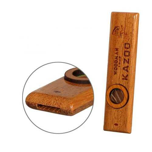 Wooden Kazoo with Metal Box for Music Player Kids Toy Gift C122-1135005