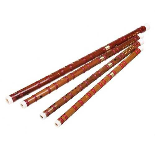 Chinese Bamboo Woodwind Flute C E F G Key Professional Musical Instruments C122-1300183