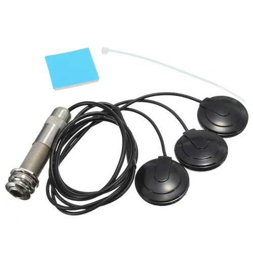 6.35mm Pickup Piezo 3 Transducer For Acoustic Guitar Ukulele Mandolin C122-1021701