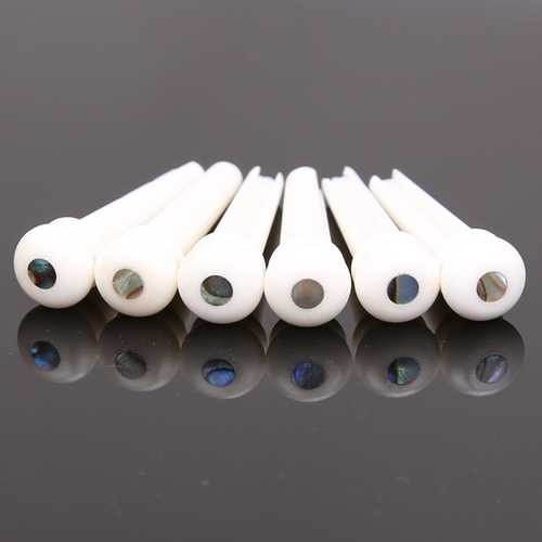 Cattle Bone Guitar Parts Endpin with Abalone Dot Bridge End Pin for Acoustic Guitar C122-1079466