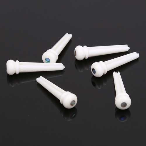 Cattle Bone Guitar Parts Endpin with Abalone Dot Bridge End Pin for Acoustic Guitar C122-1079466