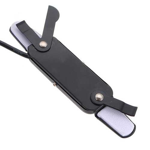 Acoustic Guitar Pickup Microphone Wire Amplifier 12 Holes Black KQ3 C122-50353