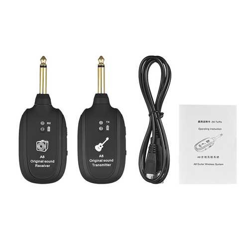Wireless Audio Transmission Set with Receiver Transmitter For Electric Guitar Bass Violin C122-1279434