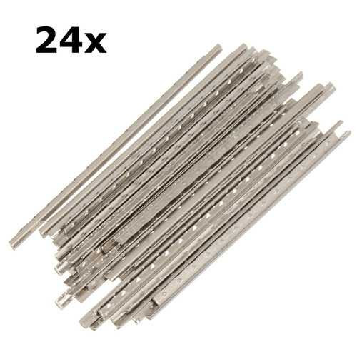 24Pcs Guitar Fret Wire Nickel Silver 60mm Long for Guitar Fretboard Repair C122-1204353