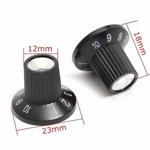 12 x Guitar AMP Knob Amplifier Skirted Knobs Volume Tone Control for Fender C122-1023396