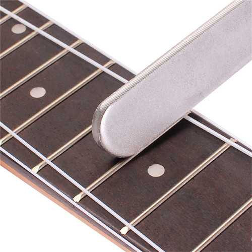 Guitar Fret Crowning Luthier File Stainless Steel Narrow Dual Cutting Edges Tool C122-1167801