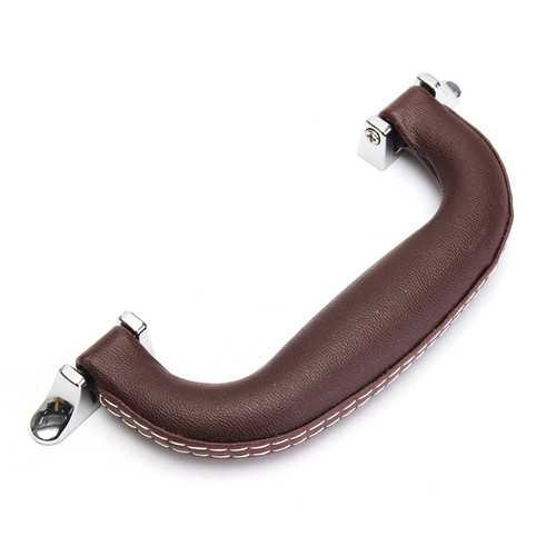 Guitar Musical Box Luggage Toolbox Trolley Instrument Case Handle Brown Leather C122-1218522