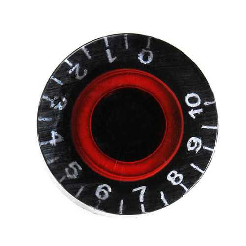 Black Red Electronic Guitar Speed Dial Knobs Control Knobs For LP LES PAUL Guitar C122-1146021