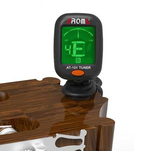 AROMA AT-101 Portable Clip-on Guitar Bass Violin Ukulele Tuner Tuning C122-1114698