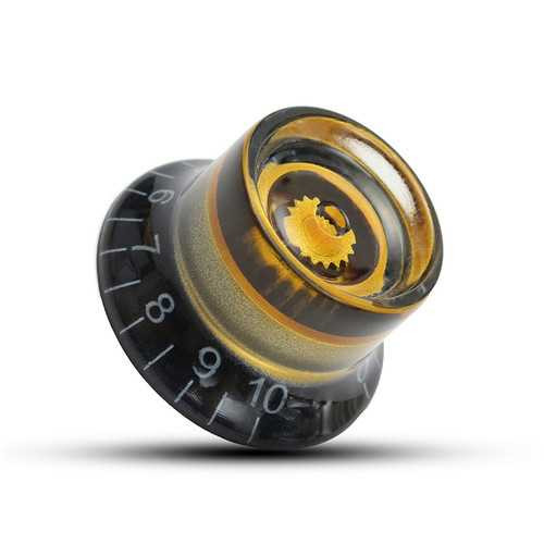 1PC Black Gold Plastic Electric Guitar Volume Voice Speed Knobs For Les Paul Guitar C122-1146024