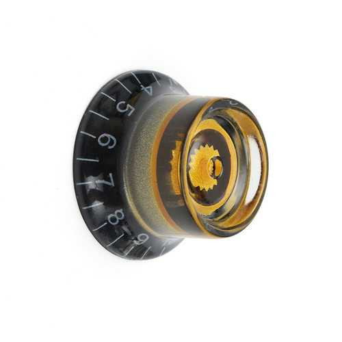 1PC Black Gold Plastic Electric Guitar Volume Voice Speed Knobs For Les Paul Guitar C122-1146024