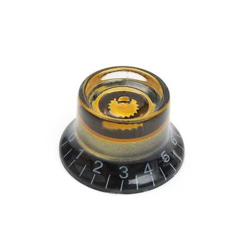 1PC Black Gold Plastic Electric Guitar Volume Voice Speed Knobs For Les Paul Guitar C122-1146024