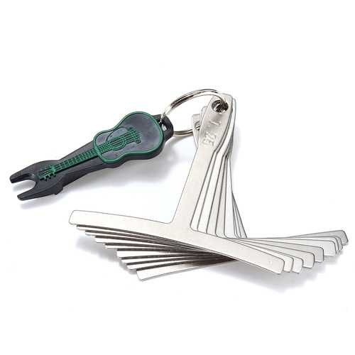9Pcs Guitar Bass Under String Radius Gauge Setup for Luthier Stainless Steel Tools C122-1165487