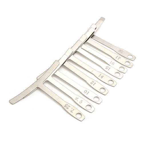 9Pcs Guitar Bass Under String Radius Gauge Setup for Luthier Stainless Steel Tools C122-1165487