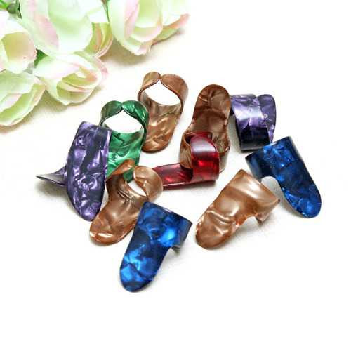 Celluloid 10pcs Fingerpicks Fingernail Picks Plectrums For Guitar C122-976669