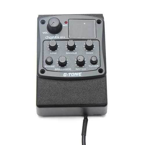 Cherub GT-3 EQ Equalizer Acoustic Guitar Preamp Pickup Tuner C122-975755