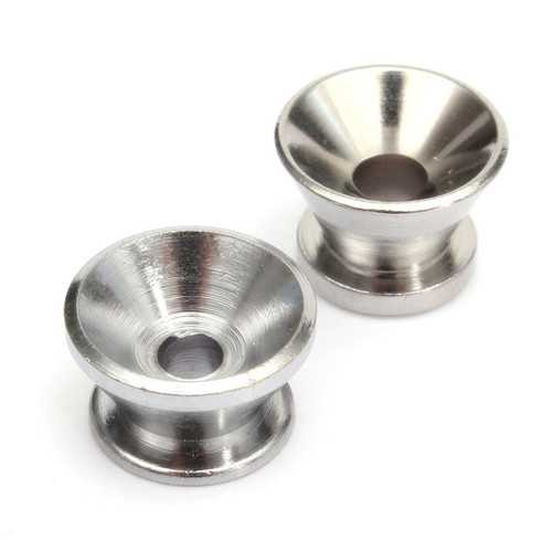 2PCS Chrome Metal End Pin Belt Buttons Strap Lock Cushion Screws For Guitar Bass C122-996323