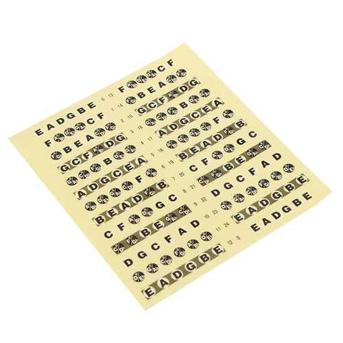 1pc Guitar Fretboard Note Sticker Musical Scale Label Beginner Decal C122-962679