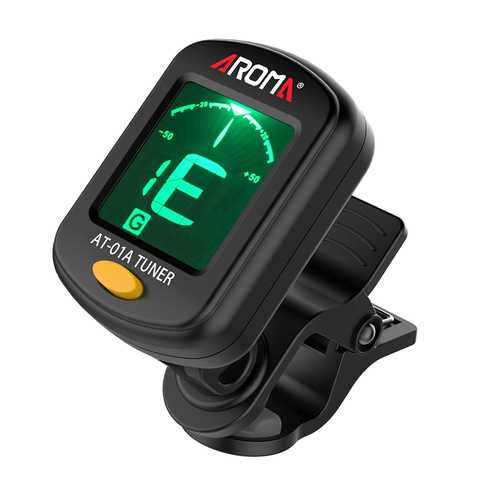 Aroma AT-01A Clip-on Tuner Tuning for Guitar Bass Violin Ukulele C122-1293411