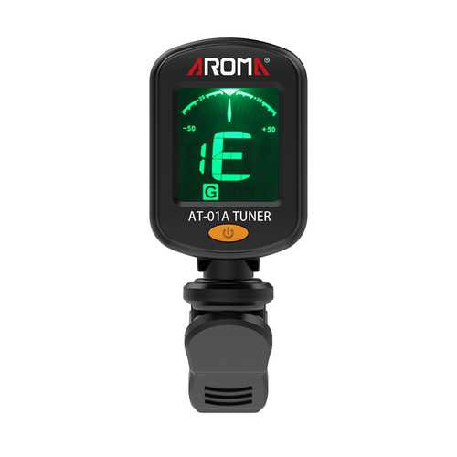 Aroma AT-01A Clip-on Tuner Tuning for Guitar Bass Violin Ukulele C122-1293411