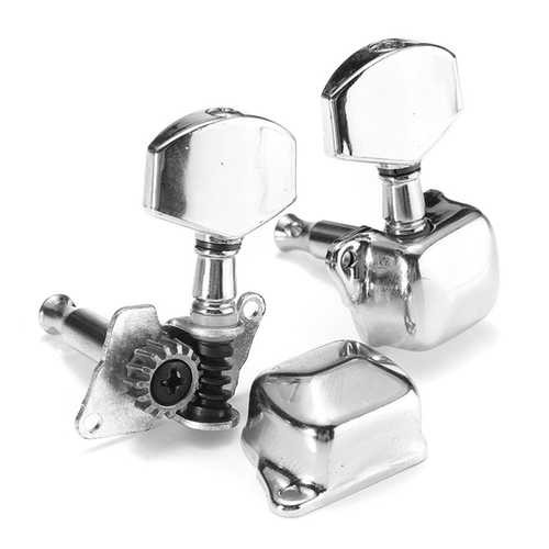 6Pcs Guitar String Tuning Pegs Semi-closed Tuner Heads for Acoustic Guitar C122-1079188