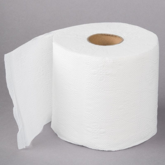 Lavex Janitorial 4 1/2″ x 3 1/2″ Premium Individually-Wrapped 2-Ply Standard 500 Sheet Toilet Paper Roll – 96/Case