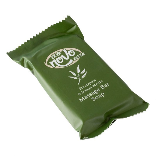 Eco Novo Terra 1.94 oz. Wrapped Glycerin Massage Bath Soap Bar – 200/Case