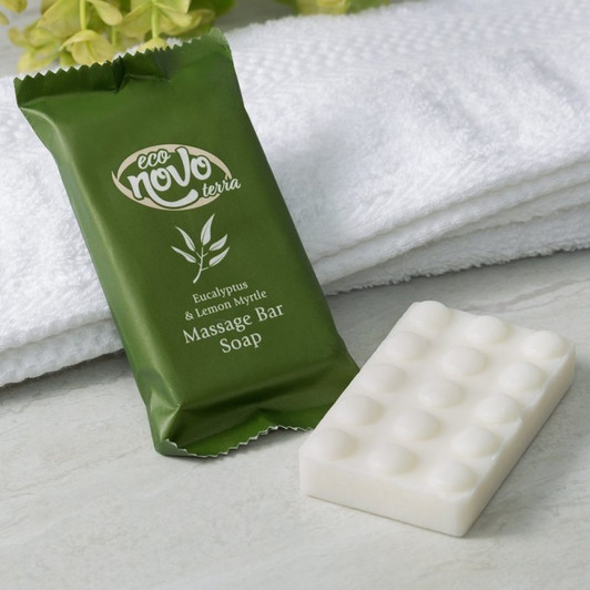 Eco Novo Terra 1.94 oz. Wrapped Glycerin Massage Bath Soap Bar – 200/Case