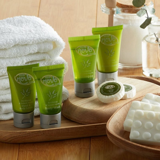 Eco Novo Terra 1 oz. Hotel and Motel Conditioner with Flip-Top Cap – 300/Case