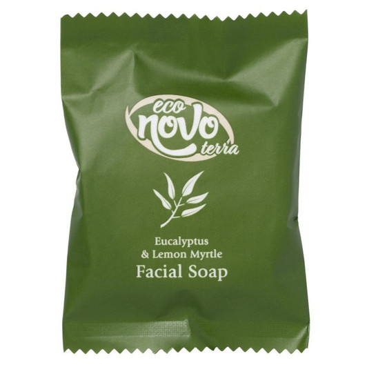 Eco Novo Terra 0.705 oz. Wrapped Glycerin Hotel and Motel Facial Soap Bar – 400/Case