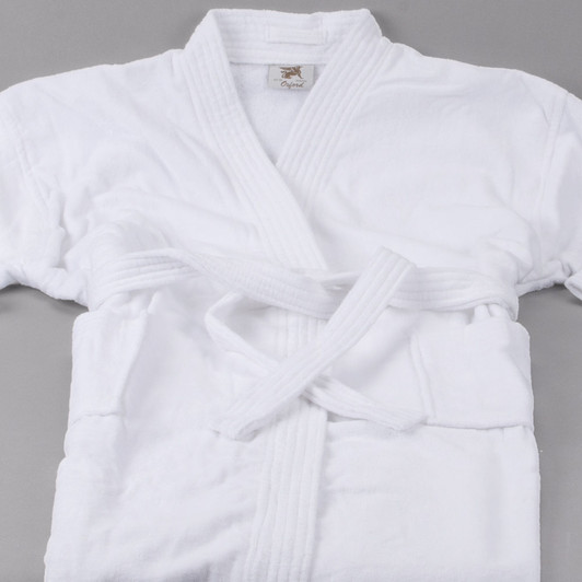Oxford Velour Kimono Style Bath Robe – 48″ x 60″ 100% Ring Spun Cotton 38 lb.