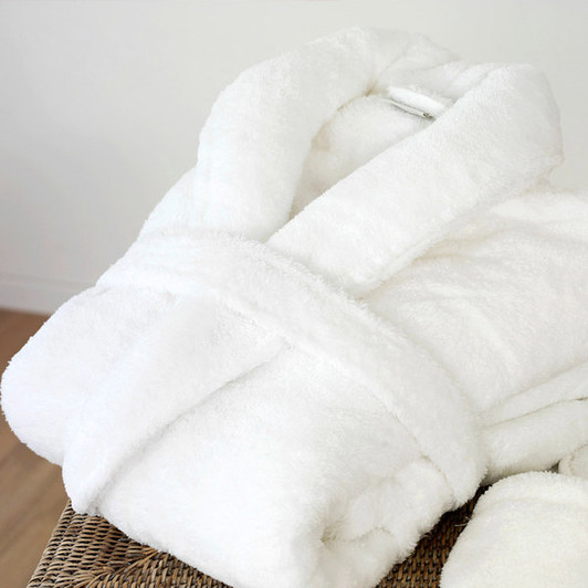 Oxford Velour Shawl Collar Bath Robe – 48″ x 60″ 100% Ring Spun Cotton 40 lb.