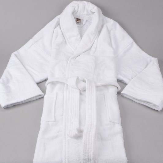 Oxford Velour Shawl Collar Bath Robe – 48″ x 60″ 100% Ring Spun Cotton 40 lb.