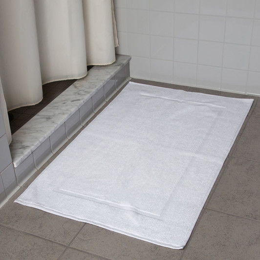 Oxford Regale 21″ x 36″ 100% 2-Ply Combed Cotton Bath Mat with Dobby Border 12 lb. – 12/Pack