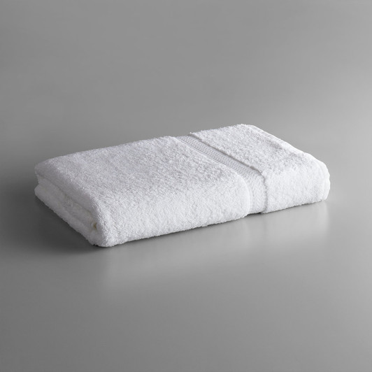 Lavex Lodging Premium 30″ x 60″ 100% Ring Spun Cotton Bath Sheet 18 lb. – 12/Pack