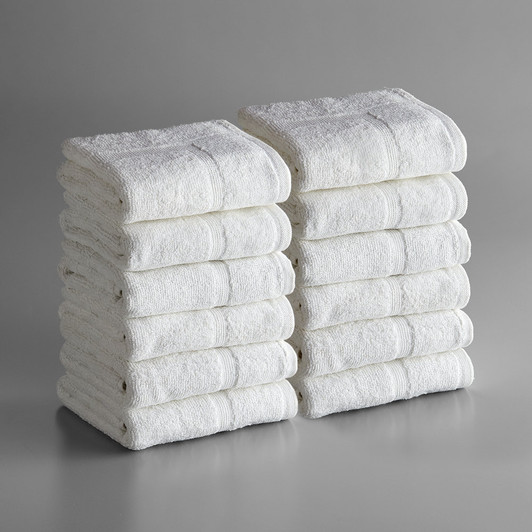 Lavex Lodging Premium 22″ x 34″ 100% Ring Spun Cotton Bath Mat 7 lb. – 12/Pack
